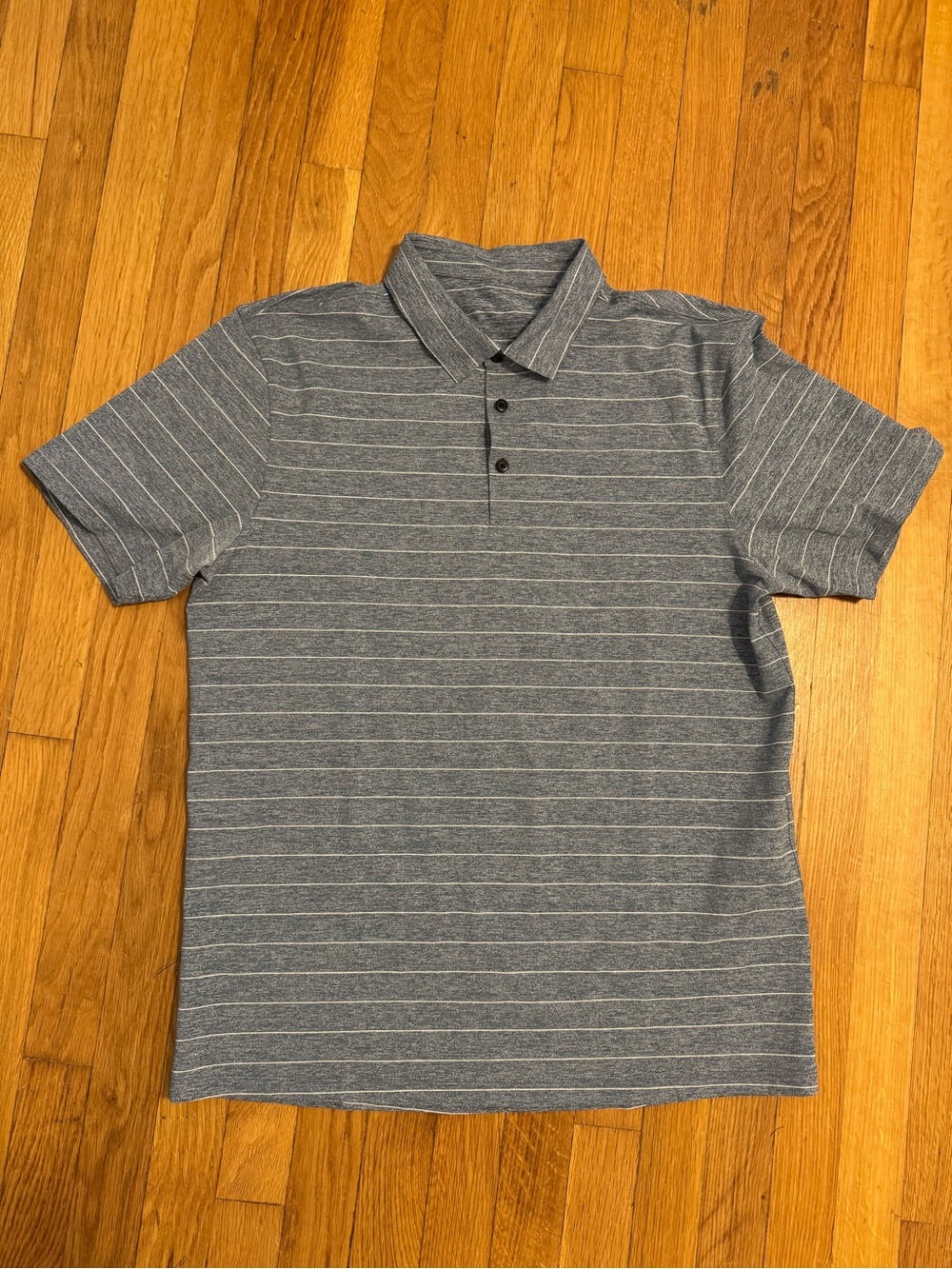 lululemon athletica Men's Heather Navy Striped Polo